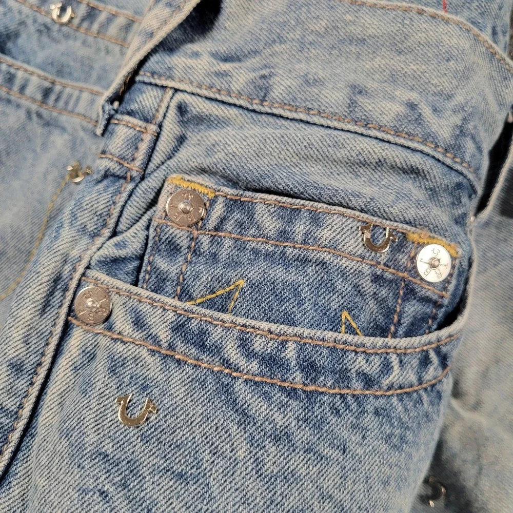 True‎ Religion Jeans Mens 31 Baggy Denim All Over Horseshoe Studded Vinny SN NF